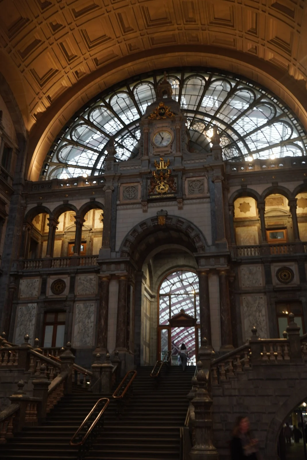 Station arch in shadow